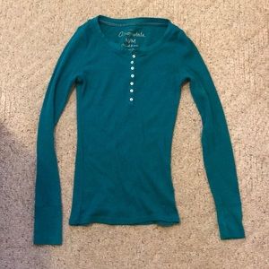 Aeropostale sparkly henley shirt